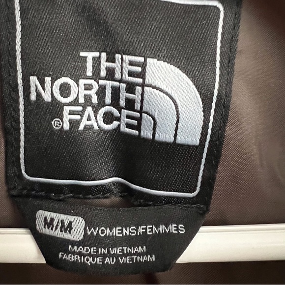 North Face Women’s Medium 550 White Quilted Puffer Jacket Zip Front Goose Down - Picture 5 of 12